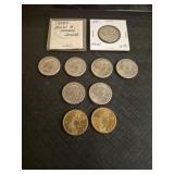 (8) Susan B. Anthony Dollars and (2) 2000 Liberty