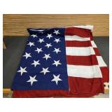 Cotton American Flag with Embroidered Stars - 10'