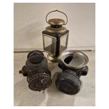 Pair of Antique Car Tail Lights and Decorative
