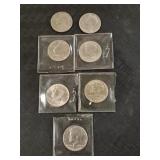 (7) JFK 50 Cent Coins - 1971, 76 and 1981