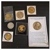 (8) Commerative Coins / Medallions including Old