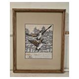 Framed Cross Stitch - Canadian Geese - 17' x 22'