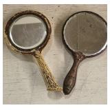 Pair of Antique Hand Mirrors
