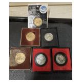 (6) Medallions including 1984 Louisiana World