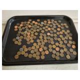 Large Qty of Vtg Pennies including Wheat and (2)