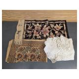 Antique Linens including Napkins and Cross