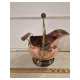 Antique Copper & Brass Coal Ash Bucket