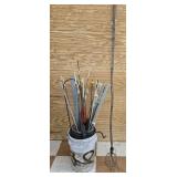 Bucket of Garden Sticks