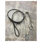 3/4" cable approx 10ft & Nylon Sling Approx 5ft