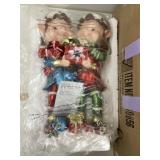 Kringle Express 22" Resin indoor/Outdoor Elf Duo,