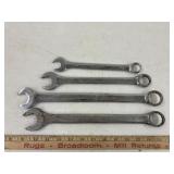 4 open end wrenches, 1" (2), 7/8 & 3/4