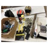 Lot includes Helemts, 26" Adida TripleStripe bat,