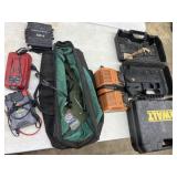 2 DeWalt Cases, Ridgit & other chargers