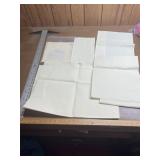 Various sized Ivory 14 count aida cloth &