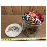 Vintage tin of Lace