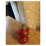 Red Oil Lamp, 18"
