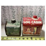 100th Anniversay Log Cabin Syrup tin & Brady
