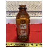 PET Grade "A" 1 qt brown bottle, Duraglas