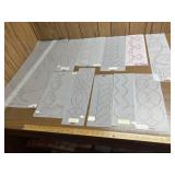 Lot of large quilting patterns, plastic ,