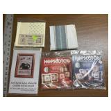 3 x edge printed aida cloth 15 x 15 & engine kit