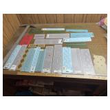 Lot of small plastic sheeted stencils for quilting