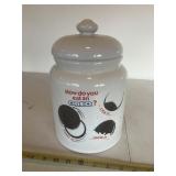 Oreo cookie jar, by House of Prill 1999, 11"tall