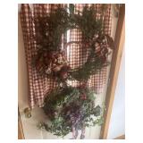 2 decorative wreathes, approx 20" round