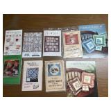 9 Quilters patterns & booklets