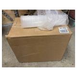 Case of plastic measuring containers