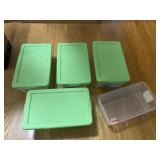 4 Sterilite totes, 6 qt