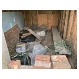Contents of building, Lumber, spreader, hose