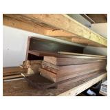 Pile lumber & trim about 5 to 6 ft long