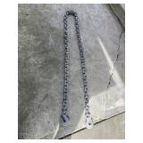 10ft 1/2ï¿½ galvanized chain with hooks