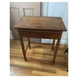Wooden 1 drawer hall table, 24 x 16 x 28