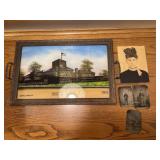Lot of Vintage Pics, 3 small ones on metal