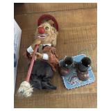 Vintage Rosko Toy, Dozo the Steaming Clown, needs