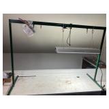 LED grow light with stand, works