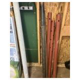 Pipe & basement support posts, with screws