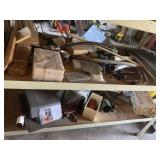 Contents only of both shelving in middle garage