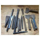 Lot of chisels