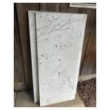 2 pcs 3/4ï¿½ marble 24ï¿½ x 54ï¿½, 30ï¿½ x 54ï¿½