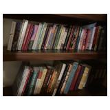 Both shelves pictured of Adult books
