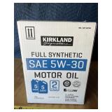 Full sealed case of (2) 5qt jugs 5w-30 full