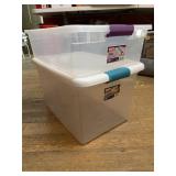 2 x Sterilite latch totes, 30 & 61 L