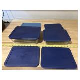 3 Pyrex glass bakeware w/ lids, 3, 6, 11 cup