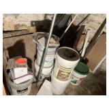Contents of Corner includes 5 gal buckets