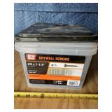 #6 x 1 1/4ï¿½ dry wall screws, 1/3 full