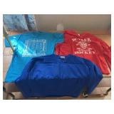 3 local sports shirts, Butler Roller Hockey L,
