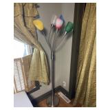 Standing Lamp, works  66" tall, metal