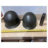 Vintage Steel Pot Army Helmet w/liner & 30MM